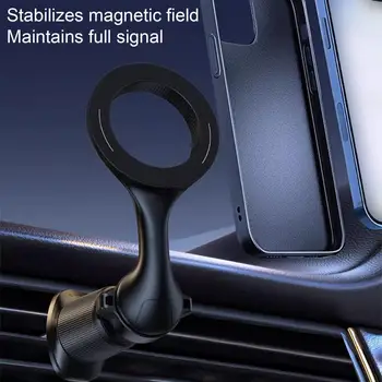 magnetinio telefono laikiklio laikiklis Didelio stabilumo apsaugantis nuo drebėjimo 360 laipsnių sukamasis universalus automobilio oro išleidimo spaustukas Mobiliojo telefono laikiklis