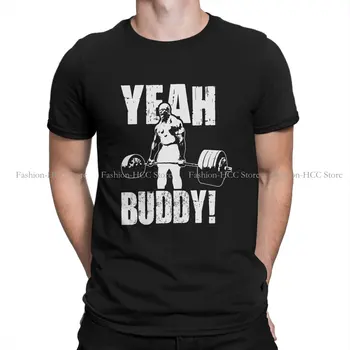 Kultūrizmas Pumping GYM Crossfit TShirt for Men YEAH BUDDY Ronnie Coleman Laisvalaikio džemperiai Poliesterio marškinėliai laisvi