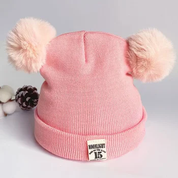 Baby Winter Baby Knit Kepurė vaikams Mielas naujagimis Ausų apsauga Žieminė kepurė berniukams Ruduo žiema