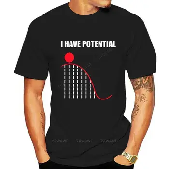 New came tshirt Tops T Shirt Men physics nerd pun math potential Humor White Print Male Classic Adult Tshirt casual tee top