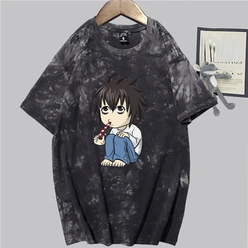 Japonų anime Death Note marškinėliai Moterys Vyrai Kawaii Manga marškinėliai Grafiniai marškinėliai