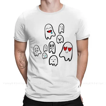 Spooky Cute Fashion Shirt Design Ghost Cotton Shirts Vyriški marškinėliai oversize suaugusiems marškinėliai