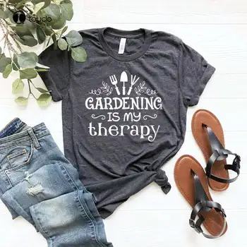 Sodininkystė yra mano terapijos marškinėliai, sodo marškinėliai, augalų mylėtojo marškinėliai, sodininko dovana, terapijos marškiniai, sodo marškinėliai, marškiniai