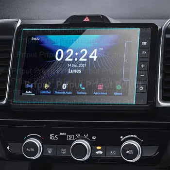 Grūdinto stiklo ekrano apsauga Honda City 2020 2021 2022 m. automobilio GPS navigacijos filmo LCD ekranas Apsaugos nuo įbrėžimų plėvelės priedai