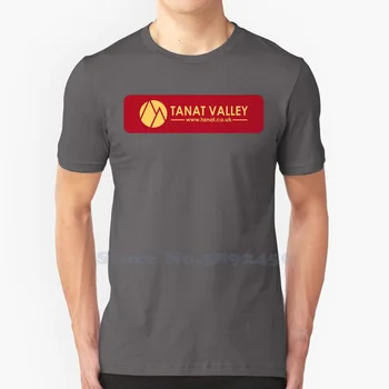 Tanat Valley Coaches & Motors Casual Streetwear Print Logo marškinėliai Grafinis 100% medvilnės trikotažas