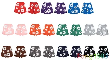 Ten One Color Versatile DENIM TEARS Shorts Vyrai Moterys Aukštos kokybės Kapok Puff Print Breeches