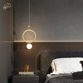 LED šiaurietiška pakabinama lempa patalpų apšvietimas pakabinama lempa namų miegamasis naktiniai valgomojo stalai svetainės dekoravimas moderni šviesa