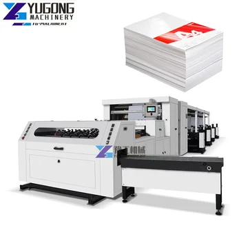 Aukštos kokybės automatinė A4 formato popieriaus pjaustymo mašina lengvai valdoma ritininio pjovimo mašina ritininio popieriaus pjaustymo mašina
