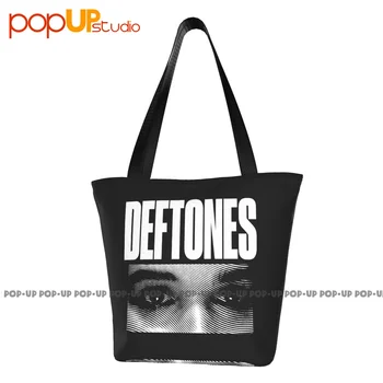 Deftones Nu Metal Ceremony Madingos rankinės Daugkartinio naudojimo pirkinių krepšys Bakalėjos krepšys