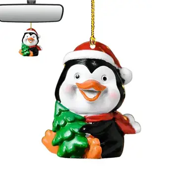 Mini akriliniai kalėdiniai papuošalai 2D Juokingas Kalėdų senelis ir Sniego senis Kalėdiniai papuošalai Lauko vidaus pakabukas apsipirkimui