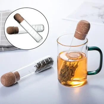 Arbatos infuzoriaus arbatos filtras Sietas stiklo vamzdis Kūrybinis arbatos draugas arbatos virimo aparatas Alaus gaminimas prieskoniams žolelių arbatos filtras Teaware įrankių priedai