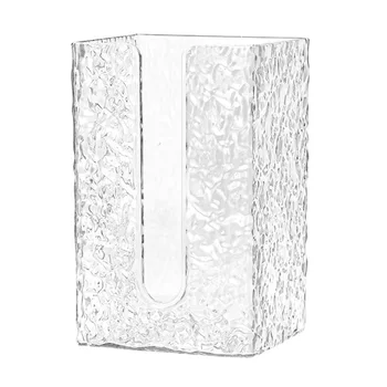 Vonios audinių dėžutė Audinių dėžutė 12x9x17cm Miegamasis Ledyno raštas Svetainė Daugiafunkcinis biuras Tobulas plastikas
