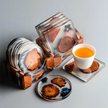 Šiaurės šalių namų dekoro arbatos padėkliukas Dervos izoliacinis padas Paprastas puodelio laikiklis Kūrybinis tarpiklis Arbatos ceremonija Atsarginės dalys Pagrindinis Kipariso padas