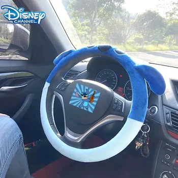 Disney Stitch automobilio vairo dangtis Kūrybiškumas Miela automobilio dekoracija Pliušinis Mikis Minnie Pelės vairo dangtis Vakarėlis Gfits
