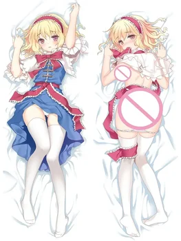 Pasidaryk pats Custom Anime Dakimakura pagalvės dėklas Alice Margatroid TouHou Project Sexy Girl Cosplay kostiumas Apkabinantis kūno pagalvės dangtelis