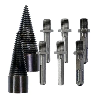 Split Drill Bit, Easysplit Drill Bit, Easy Split Drill Bit, Wood Log Drill Bit Steel Malkų skaldytuvas (32/42mm)