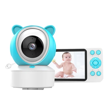 Tuya 5 colių 1080P Wireles kūdikių monitorius Babyphone Security vaizdo kamera Nanny HD naktinio matymo PTZ kamera