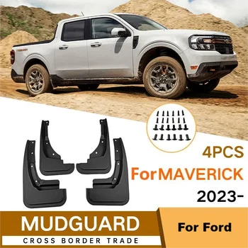 4Pcs Mudflaps Purvo sklendės Purslų apsaugos Pilnas dangtis Purvo apsaugos Ford Maverick 2022 2023 Priekiniai galiniai purvasaugiai Sklendės automobilių dalys NAUJA