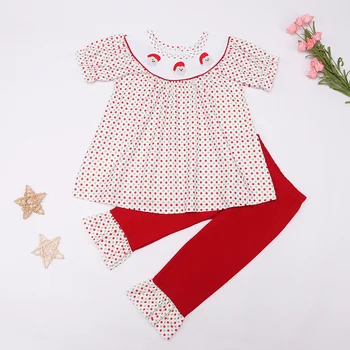 Kalėdos 2023 Naujagimio Minnie suknelė 2vnt/komplektas Baby Girls Drabužiai Polka Dot Mažylio drabužių rinkinys Kūdikių kalėdinių kostiumų dovanos
