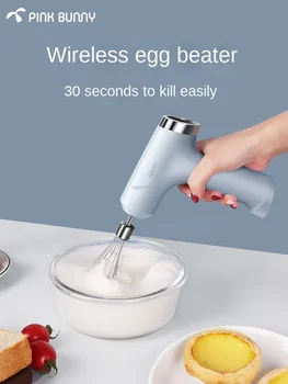Benny Rabbit Eggbeater elektrinis buitinis belaidis rankinis mažas kepimo įrankis Automatinė grietinėlės plakimo ir maišymo mašina