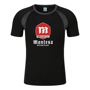2023 Vyrai Naujas Montesa motociklas Aukštos kokybės komfortas Aštuonių spalvų trumpomis rankovėmis patogūs laisvalaikio mados marškinėliai Tops marškinėliai