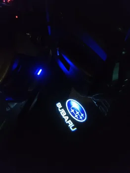 2PCS Automobilis Led Durys Pasveikinimo šviesos šešėlių projektoriaus logotipas Durų šviesos projektorius Vaiduoklis Subaru SKIRTA ESTERIUI OUTBACK XV LEGACY IMPREZA