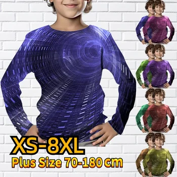 2023 Vaikiški drabužiai Naujas ruduo Žiema Vaikai Vintažiniai ilgomis rankovėmis Ekipažas Kaklas Top Boys Fashion Pullover Kasdieniai laisvalaikio marškinėliai