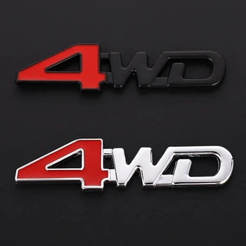 1X 4WD metalinis lipdukas 3D Chrome emblemos ženklelis Lipdukas Automobilio stilius, skirtas Smart Fortwo Forfour 453 451 450