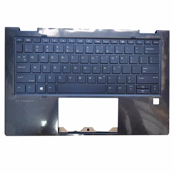 Naujas nešiojamojo kompiuterio palmrest dangtelis Viršutinis BezeL dangtelis, skirtas HP Elite Dragonfly G2 C apvalkalui Apšviesta angliška klaviatūra
