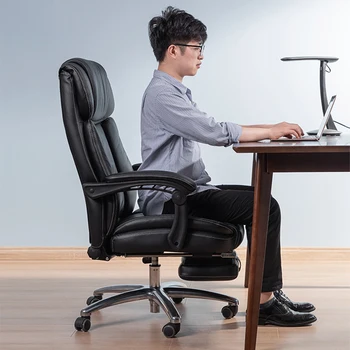 Atlošiamos atlošiamos biuro kėdės Odinis mobilus kompiuterinis žaidimas Biuro kėdės Ergonomiška Silla Para Escritorio salono baldai