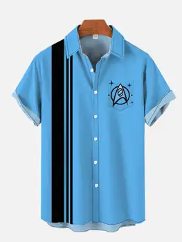 Vyriški marškiniai 3D Dart Print Casual Beach Vyriški atlapai Top 2024 Nauja mada Didelio dydžio vyriški marškiniai Paprasti dryžuoti marškiniai