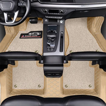 Dvigubos odos šeniliniai kilimėliai Hyundai Sonata 2023-2024 Custom Logo Name Carpet Full Set Interior Accessories