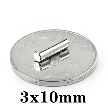 50-1000vnt 3x10mm magnetas mažas apvalus magnetas Stiprūs magnetai Retųjų žemių neodimio magnetas 3*10mm