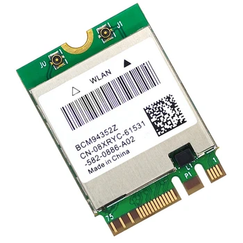 Dviejų juostų belaidė BCM94352Z WIFI kortelė NGFF M.2 belaidė kortelė 1200Mbps Bluetooth4.0 NGFF 802.11Ac Wlan adapteris DW1560