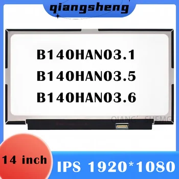 skirta Lenovo ThinkPad X1 Carbon 5th 6th Gen LCD Screen B140HAN03.1 B140HAN03.5 B140HAN03.6 72% NTSC 1920x1080 30Pins ekrano skydelis