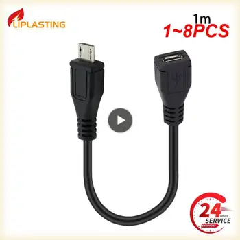 1~8PCS Universal USB Female to 3.5mm Male Audio Jack Car AUX adapterio kabelio keitiklio laidas Automobilio muzikos atkūrimo priedai