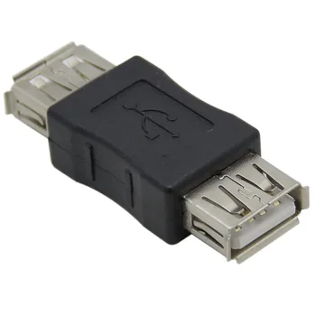 Naujas juodas USB 2.0 A tipo moteriškas į mikro USB B vidinis adapterio kištuko keitiklis USB 2.0 į 