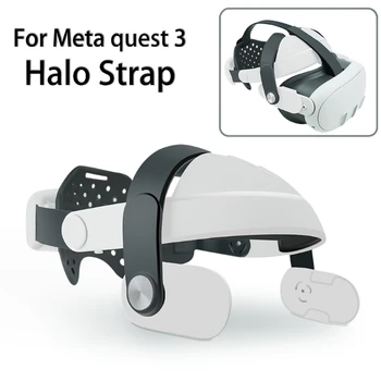 Pakaitiniai galvos dirželiai Laikymo krepšys Meta Quest 3 VR priedai reguliuojami sumažinti galvos slėgio reguliatorių prailginimo rankenos