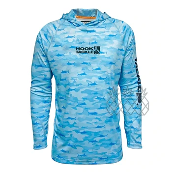 2023 Kablio įrankis Žvejybos marškiniai Vasaros lauko sportas ilgomis rankovėmis Apsauga nuo UV spindulių su gobtuvu Greitai džiūstantys megztiniai Ropa De Pesca