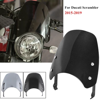 ABS motociklų dūmų priekinis stiklas Vėjo skydo apsaugos skraidymo ekranas Ducati Scrambler 2015 2016 2017 2018 2019 2020