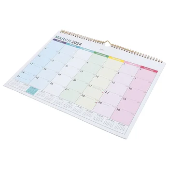 Annual Planner Large Desk Monthly Paper Calendars Hanging Home Office English 2023-2024