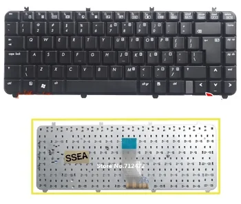 SSEA Nauja vartotojo sąsajos klaviatūra Juoda HP paviljonui DV5 DV5-1000 DV5-1120US DV5-1100 DV5T DV5T-1000 DV5T-1100 DV5Z-1000 DV5Z-1200