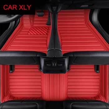Custom Stripe automobilių grindų kilimėliai Cadillac XT4 2018-2022 metai Interjero detalės Automobilių aksesuarai Kilimas