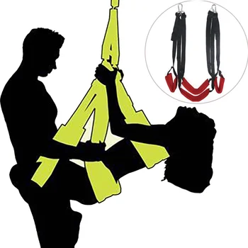 BDSM Bondages Erotinis žaidimas Žaislas poroms Suaugusiems SM Vergija Sekso durys Sūpynės kėdės Kabantys baldų dirželiai Flirtas Vergijos virvė