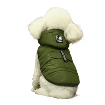 Dog Down Jacket Dog Two-legged Liemenė Coat Dog Jacket Stilinga naminių gyvūnėlių žieminiai drabužiai
