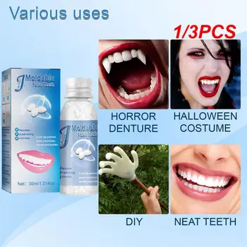 1/3PCS Dantų tarpai Netikrų dantų užpildymas Kieti klijai Netikri protezų klijai Kieti dantų klijai Kieti dantų klijai Laikinas dantų taisymas