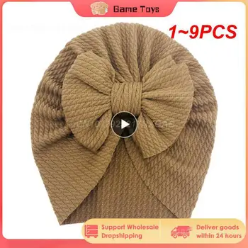 1~9PCS 11Color Knot Warm Indian Hat Baby Turban Headband Kids Hair Head Bands Accessories Headwrap Headwrap Galvos apdangalas